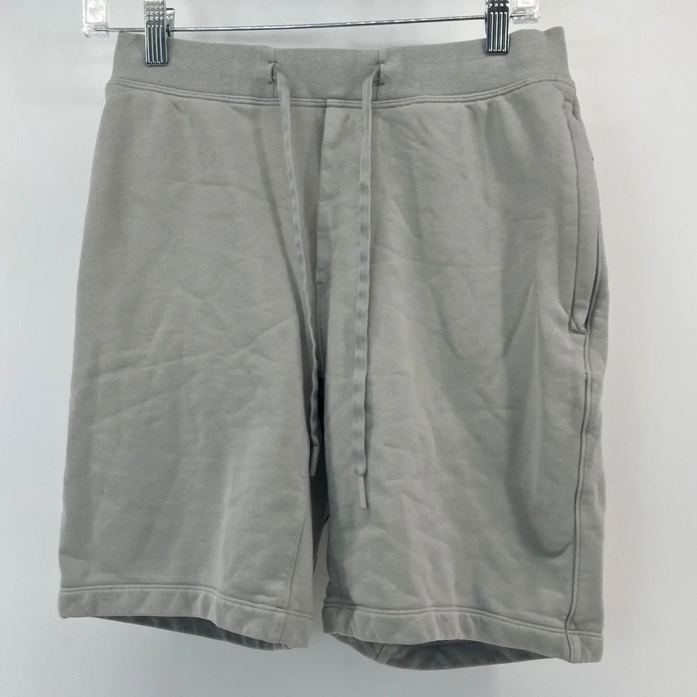 Lululemon City Sweat Shorts Mens Small Grey Drawstring Athletic Gym